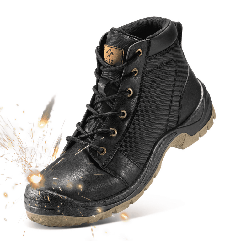 SPIEZ MENS 10 STEEL TOE BOOTS