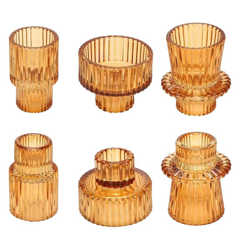 HIDAWN 6 PCS CANDLE HOLDERS