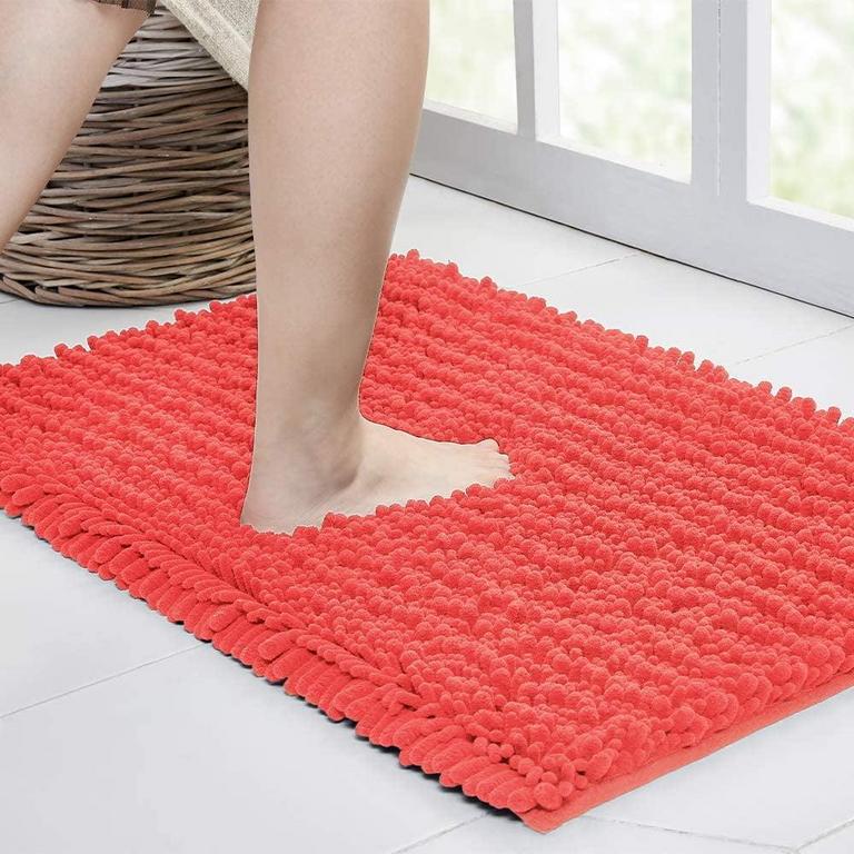 WALENSEE BATH RUG 17IN X 24IN CORAL