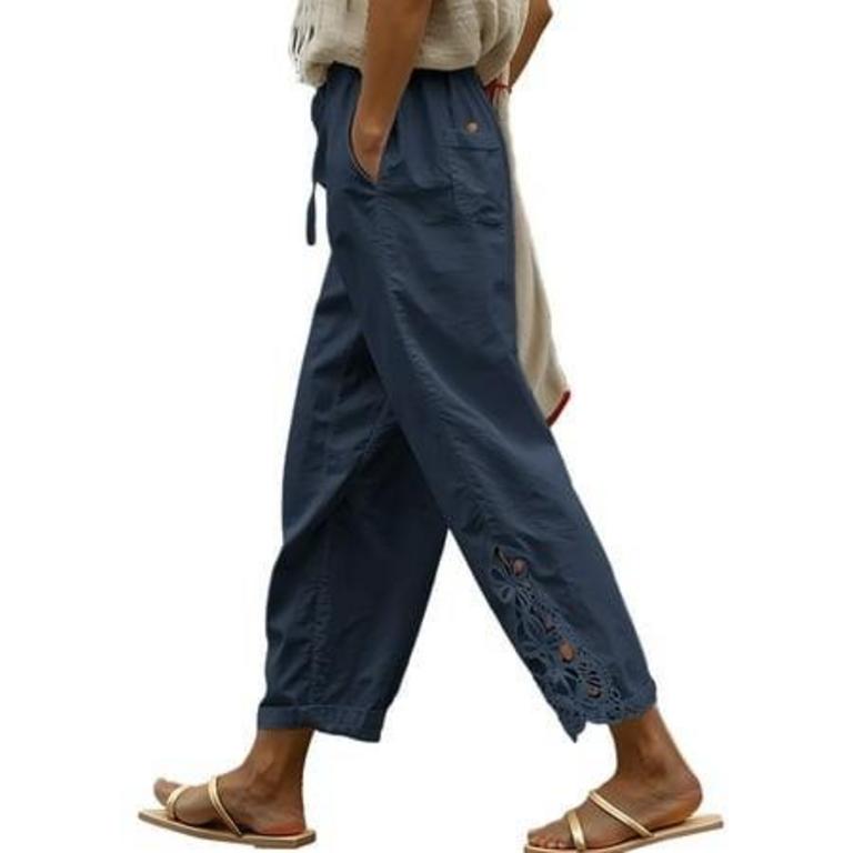 2XL DRAWSTRING LINEN PANTS
