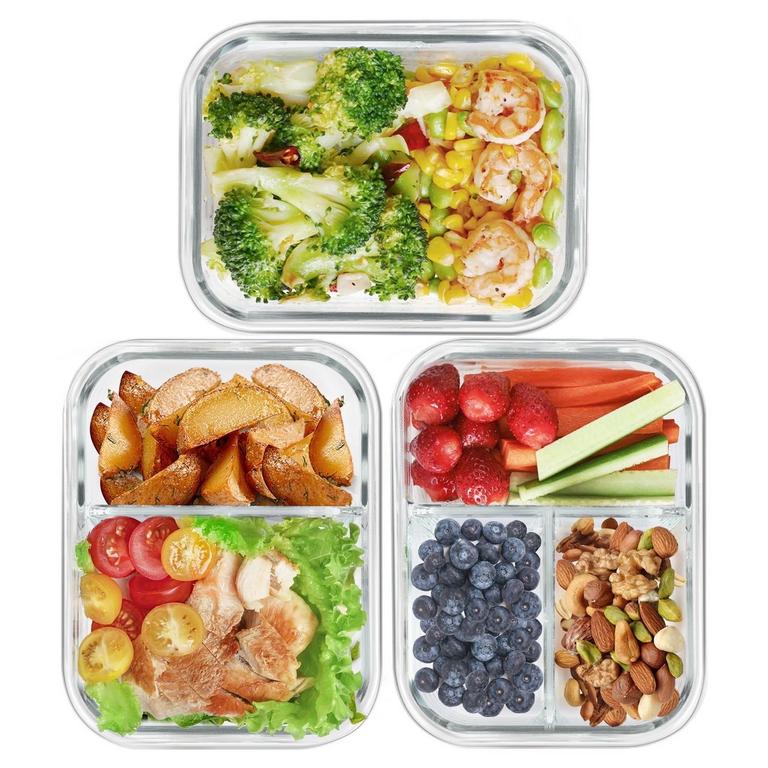 TAIMASI 6PCS GLASS FOOD CONTAINER SET