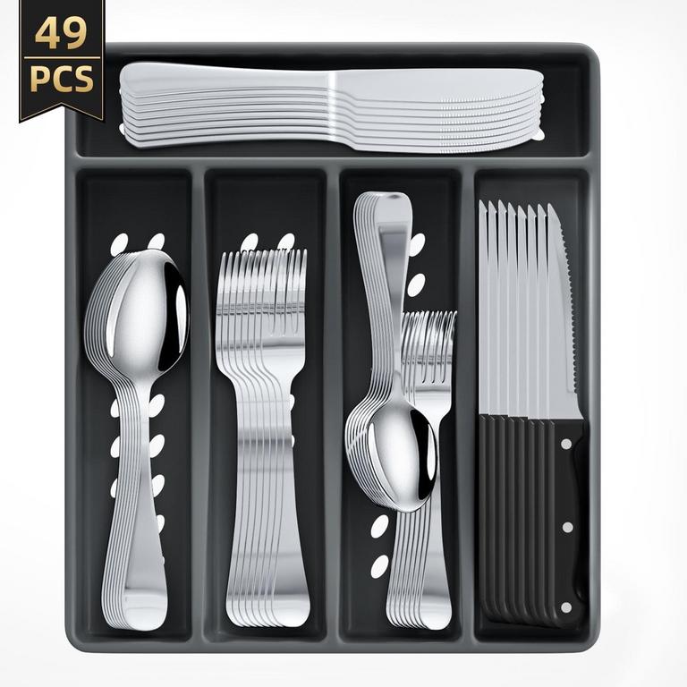 TINANA 48 PCS SILVERWARE SET 