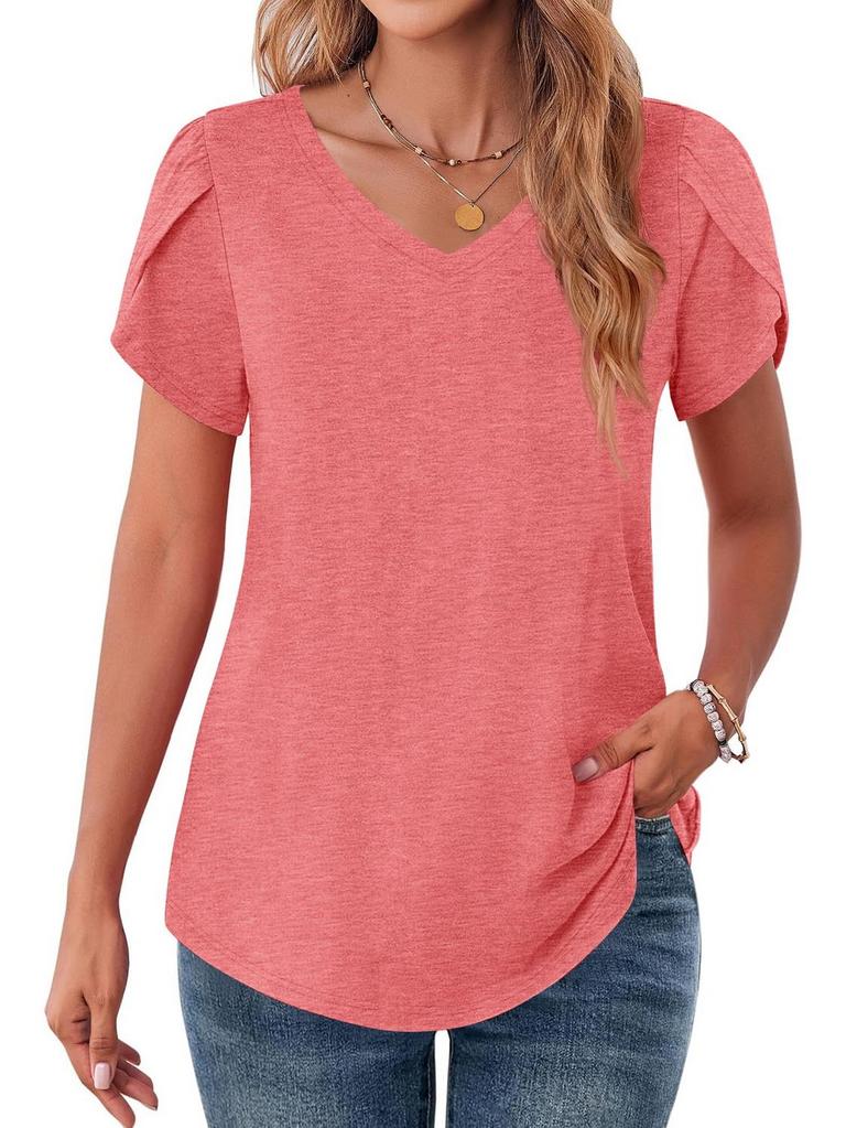 L V-NECK TSHIRT
