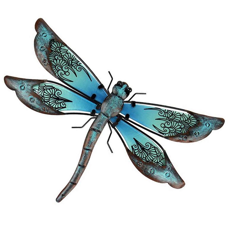 LIFFY DRAGONFLY WALL DECOR 14IN X 9.9IN