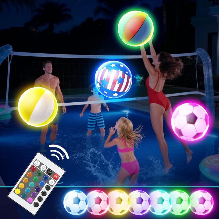 WONDERSTONE 16IN LED BEACH BALLS 4PK