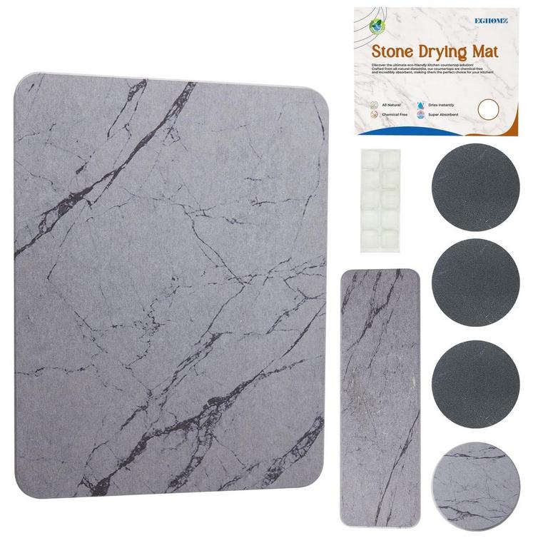 EGHOMZ STONE DRYING MAT 16IN X 12IN