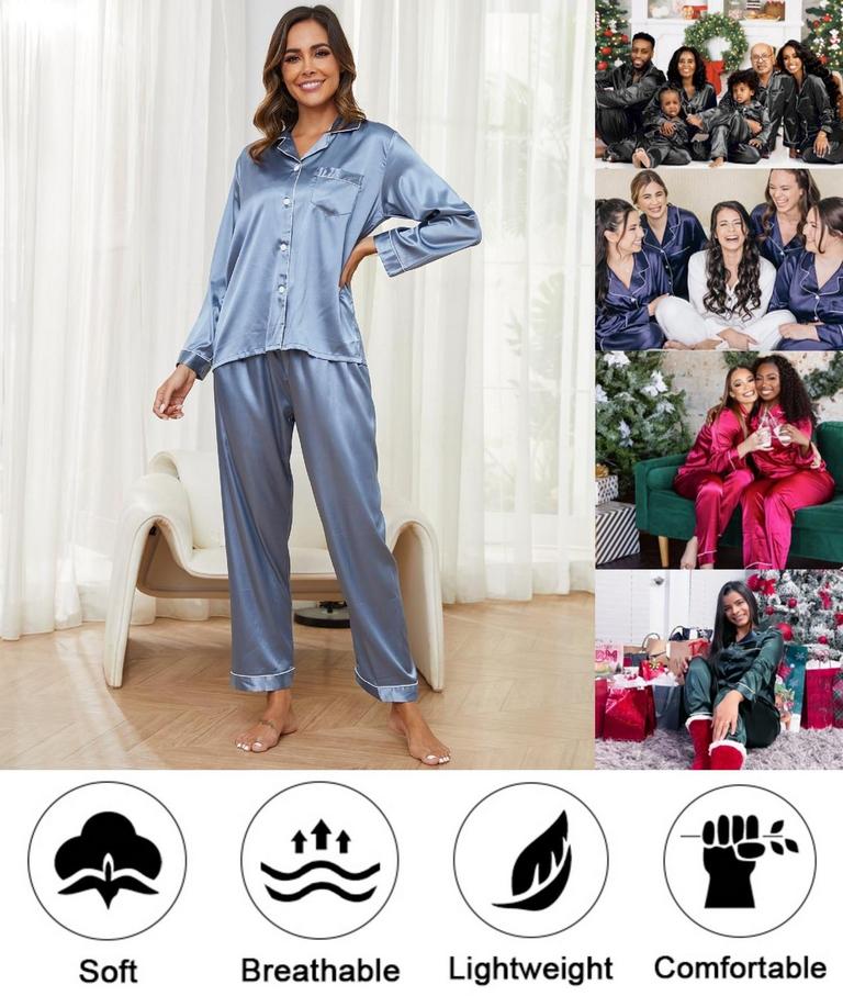 M SILK PAJAMA SET