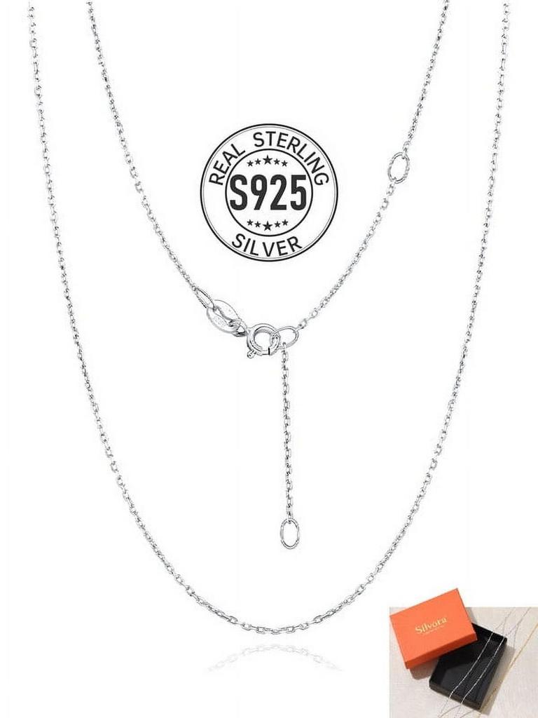 SILVORA 20IN SILVER NECKLACE