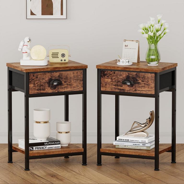 SATIFUR NIGHTSTANDS SET OF 2