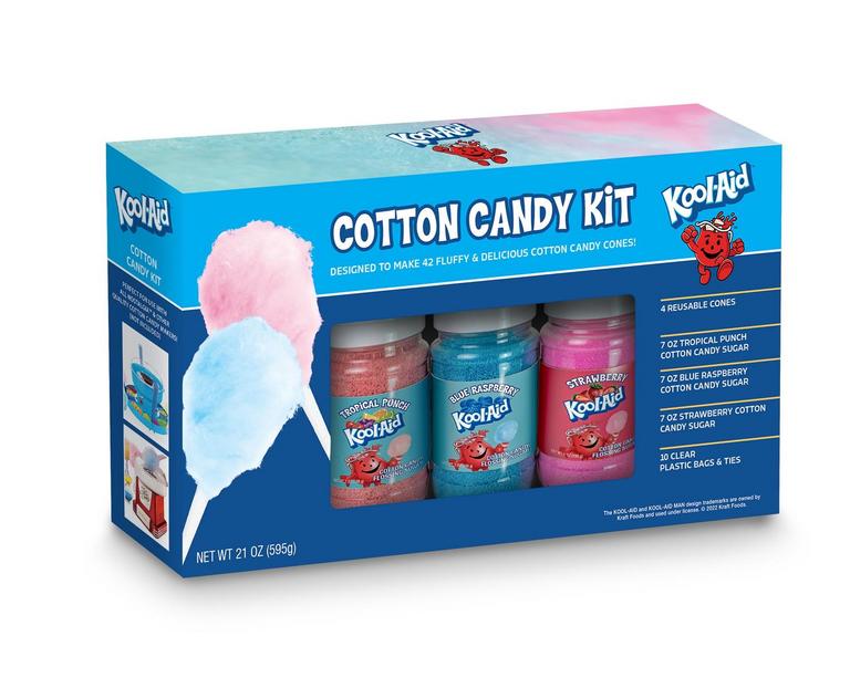KOOL-AID COTTON CANDY FLOSSING SUGAR 3PK