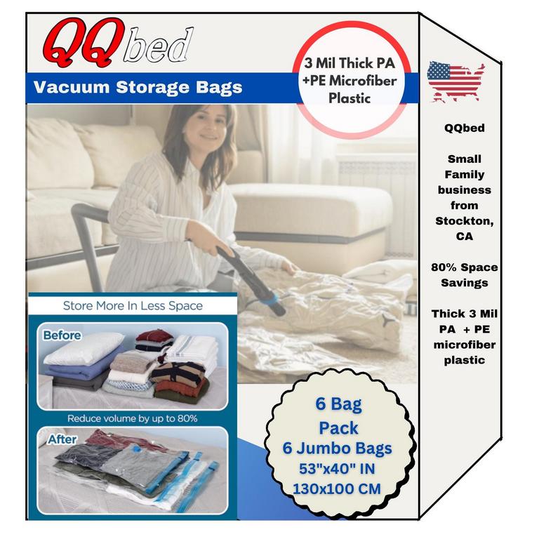 DOGBED4LESS 6PK VACUUM STORAGE BAGS