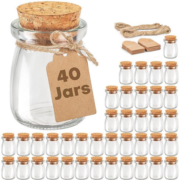 SYNTIC 40PK GLASS JARS