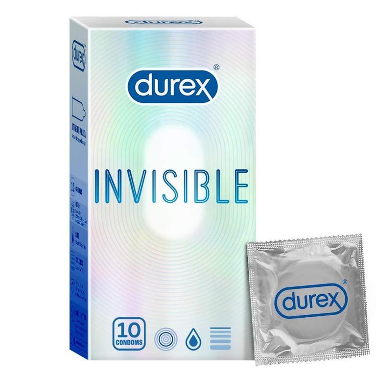 2 DUREX INVISIBLE CONDOMS 10CT