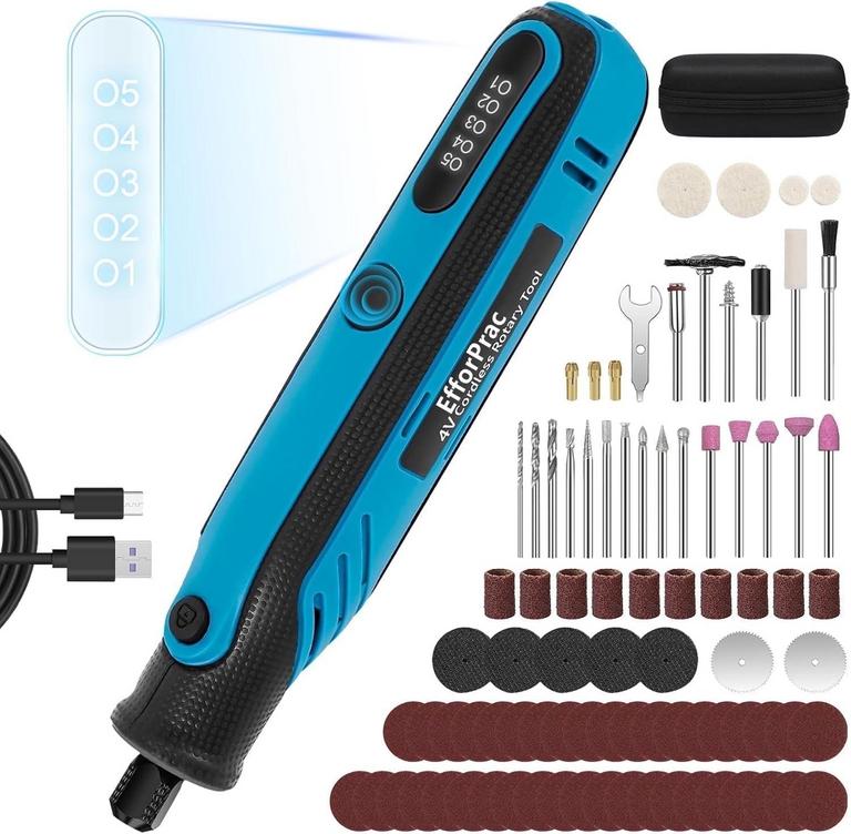 EFFORPRAC CORDLESS ROTARY TOOL KIT