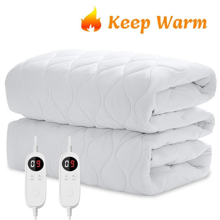 JUSTLET CAL KING HEATED MATTRESS PAD