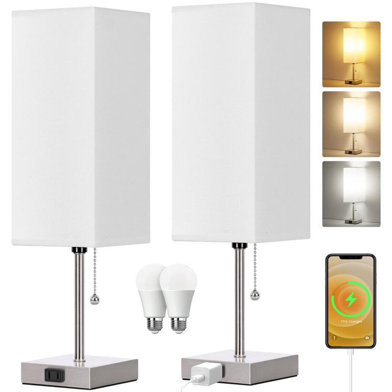DOTT ARTS TABLE LAMP SET 2PC 18IN