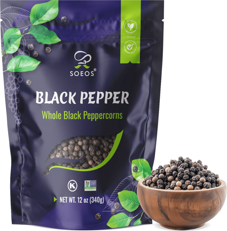 SOEOS BLACK PEPPERCORNS 12 OZ