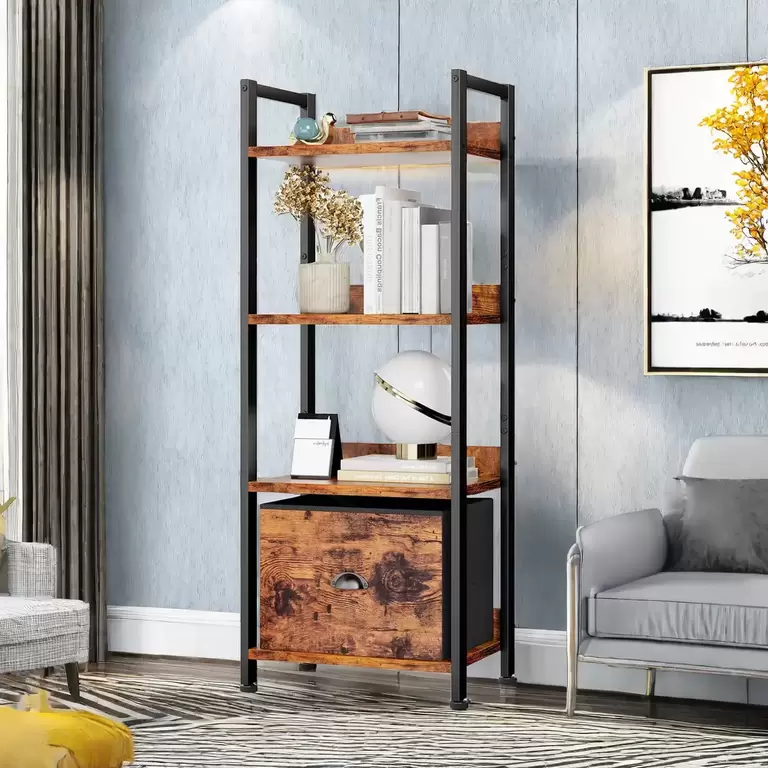 TYDIMOR 4-SHELF BOOKCASE