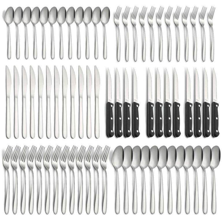 BESTDIN 72PC SILVERWARE SET