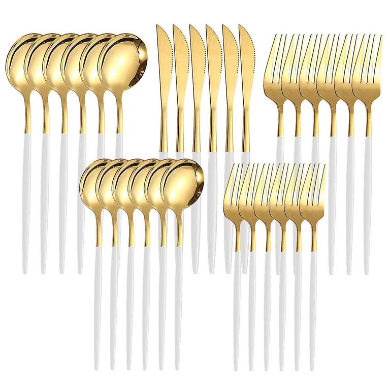 KAWLITY 30PCS FLATWARE SET