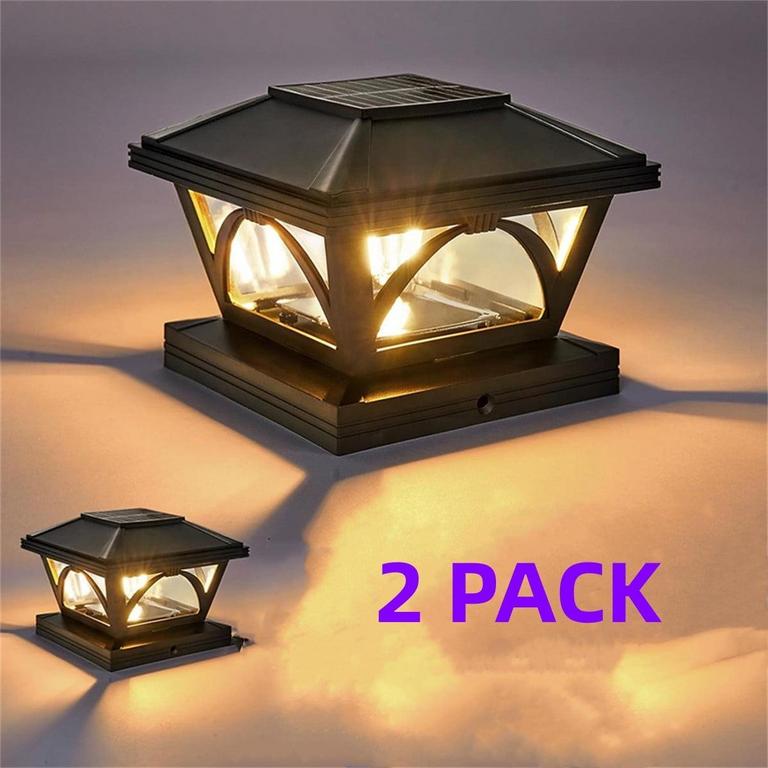 OCEST SOLAR POST LIGHTS 2PK