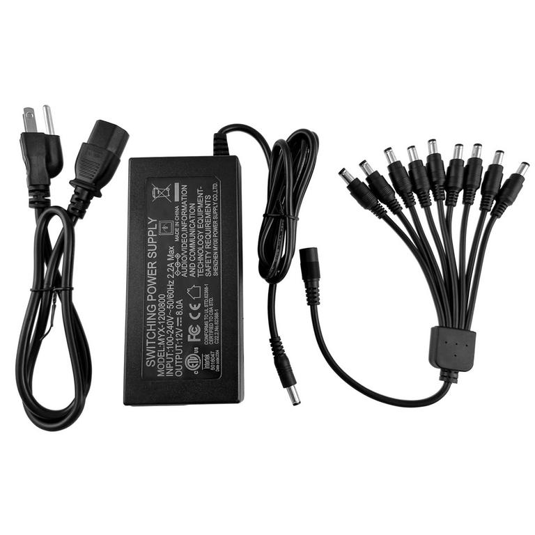 TIGERSECU 12V 8A POWER ADAPTER
