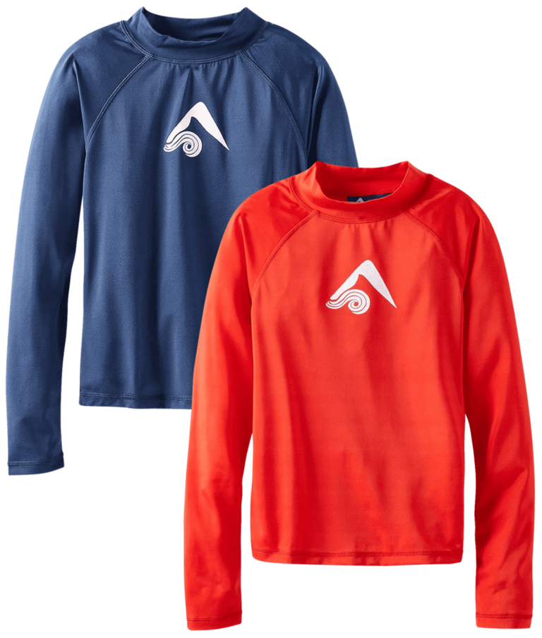 KANU SURF BOYS 14-16 RASH GUARD SHIRT 2PK