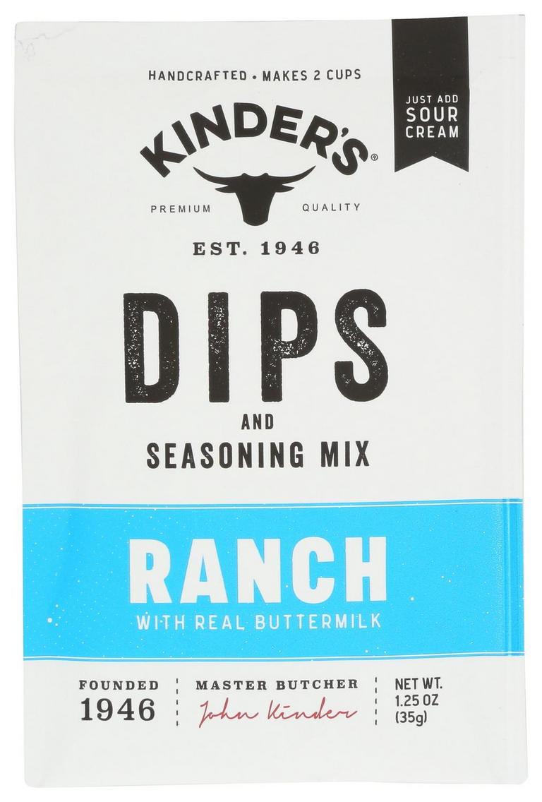 KINDERS RANCH DIP MIX 1.25OZ 15PK