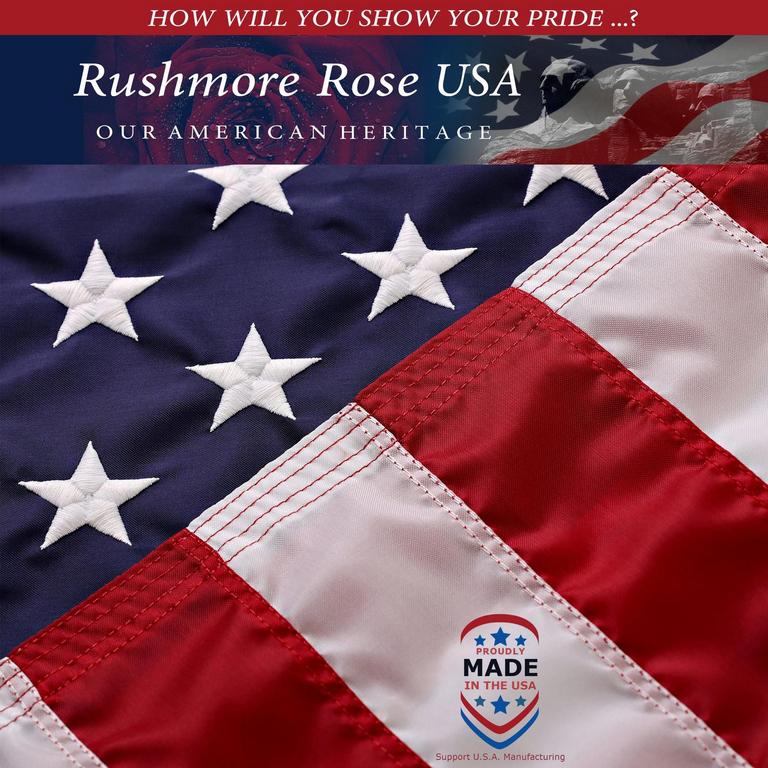 RUSHMORE ROSE USA 2.5FT X 4FT FLAG