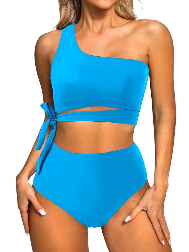 M ONE-SHOULDER BIKINI SET