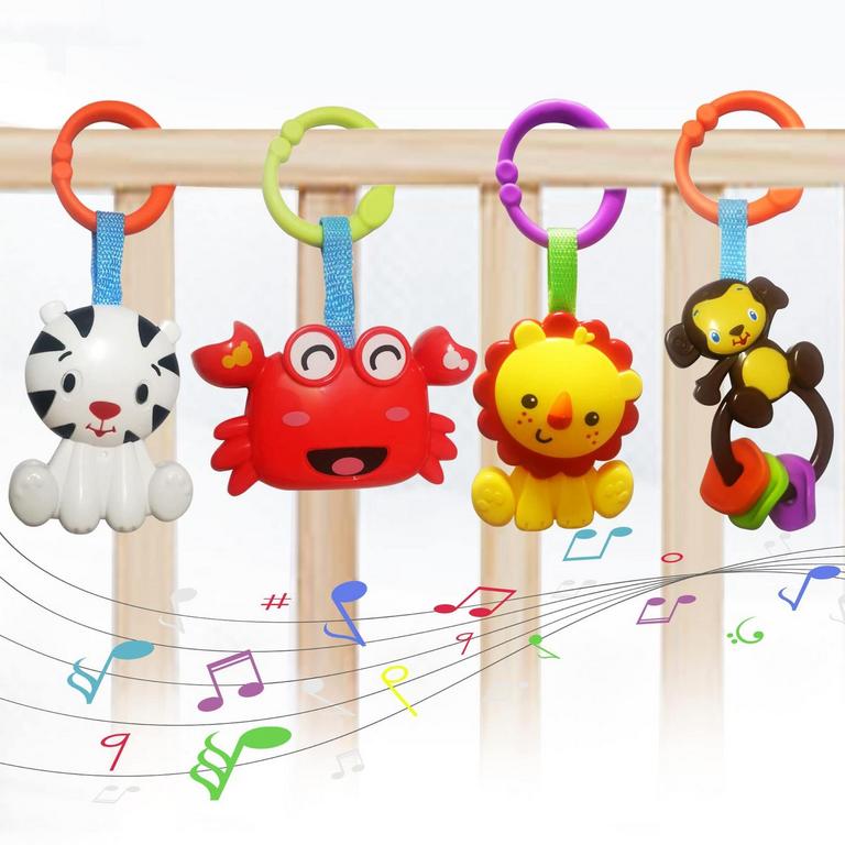 YUNLOVXEE BABY RATTLE TOYS 4PK