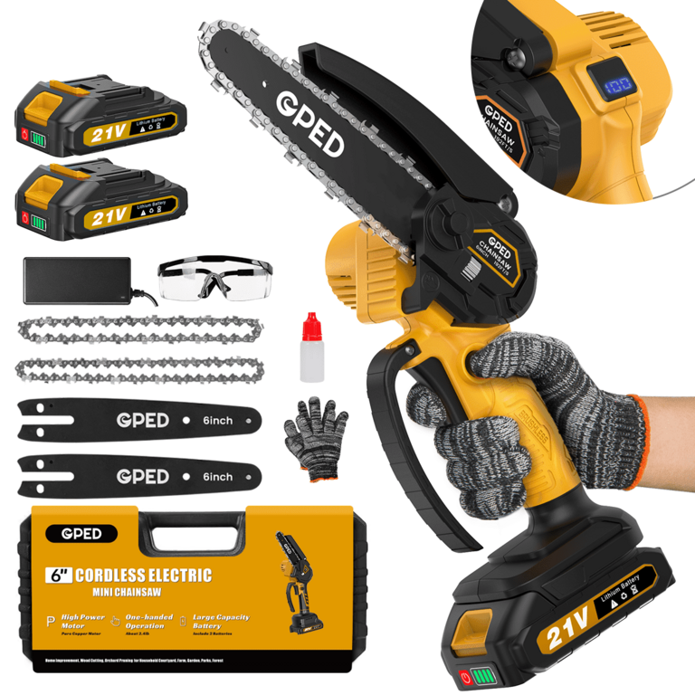 GPED MINI CHAINSAW 6IN PORTABLE