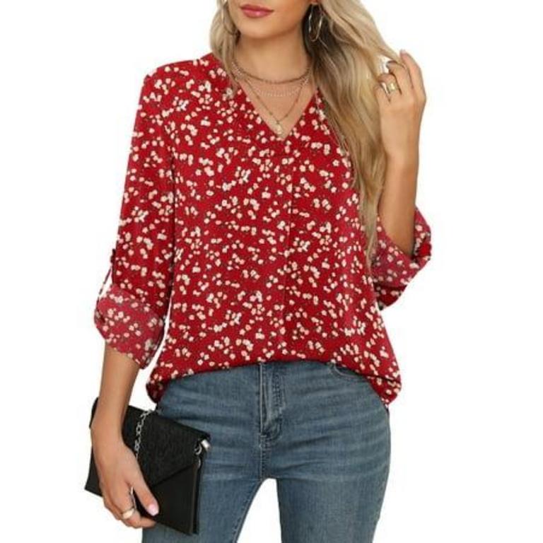 XL V-NECK BLOUSE
