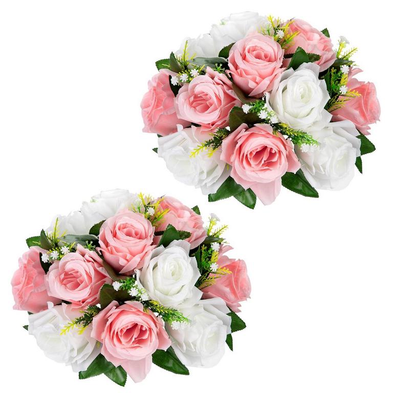 BRIFUL ARTIFICIAL FLOWER BALL 8.6IN 1PK