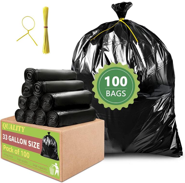 LORIBEN 33 GAL TRASH BAGS 100PK