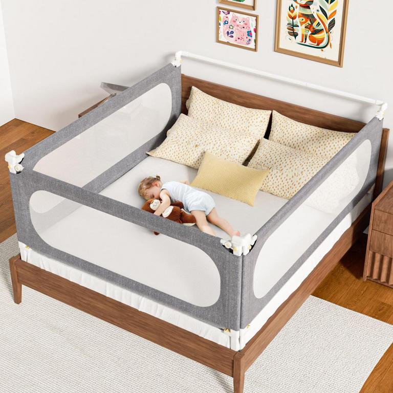 PNXDFC KING SIZE BED RAILS SET 3PC