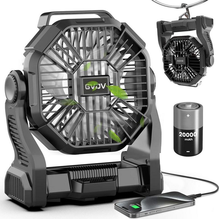 GVDV CAMPING FAN BLACK