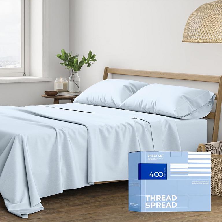 THREAD SPREAD QUEEN COTTON SHEET SET