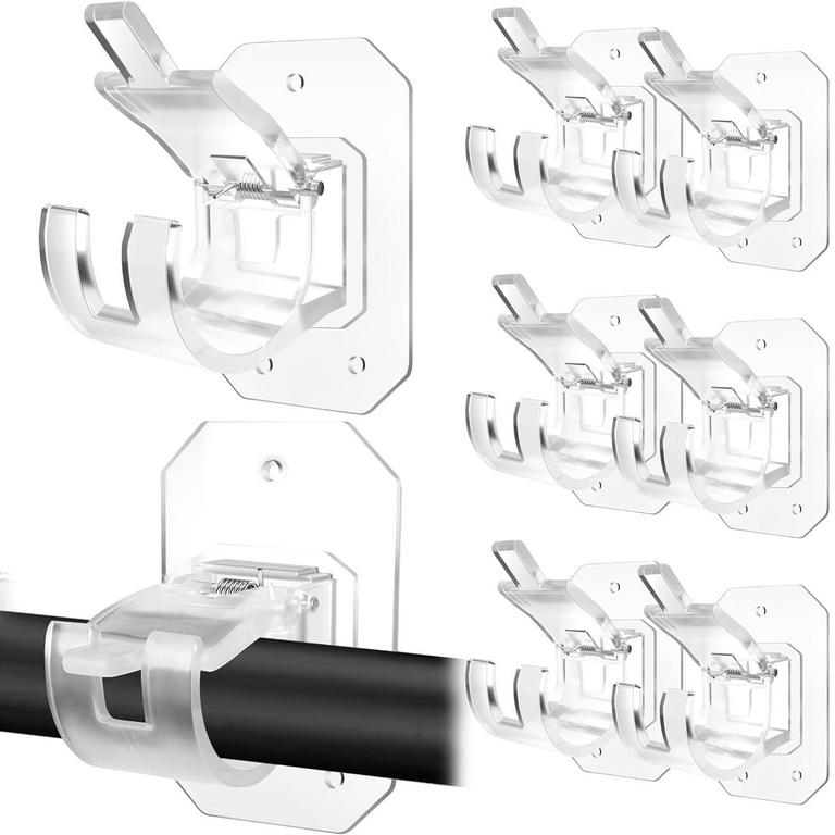 GENREEN 8PCS CURTAIN ROD BRACKETS