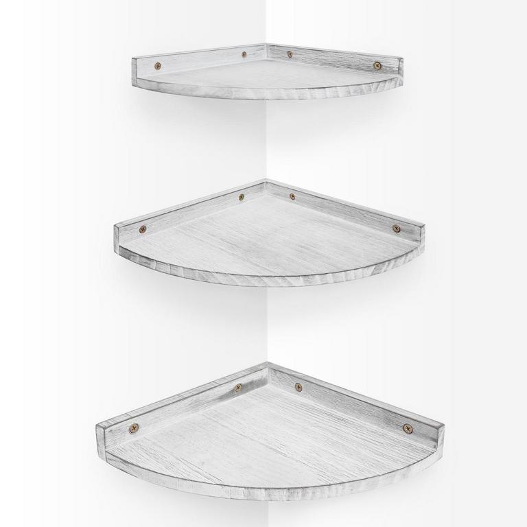 AFULY CORNER FLOATING SHELVES 3PK