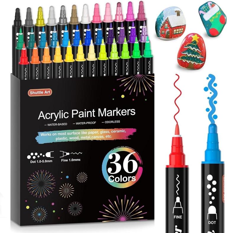 36PK ACRYLIC MARKERS
