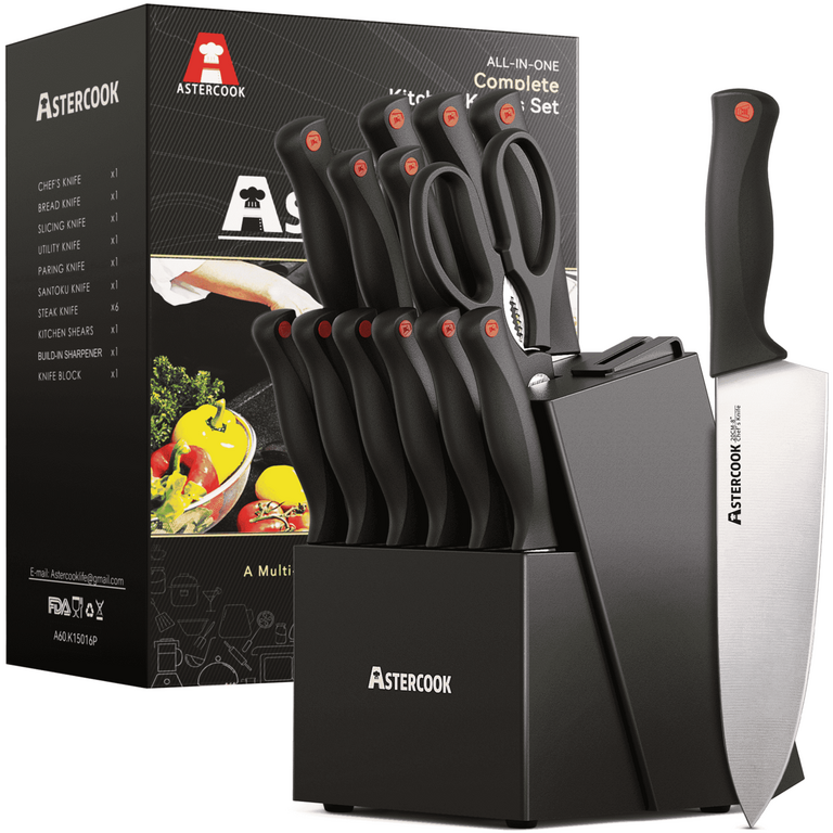 ASTERCOOK 14PC KNIFE SET