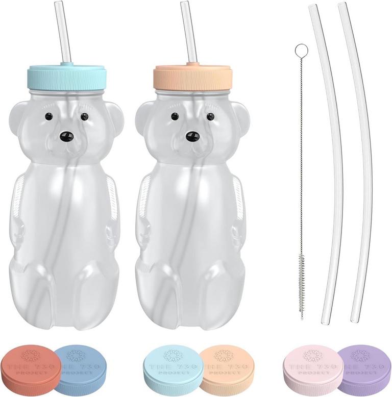 THE 730 PROJECT TODDLER STRAW CUPS 2PK