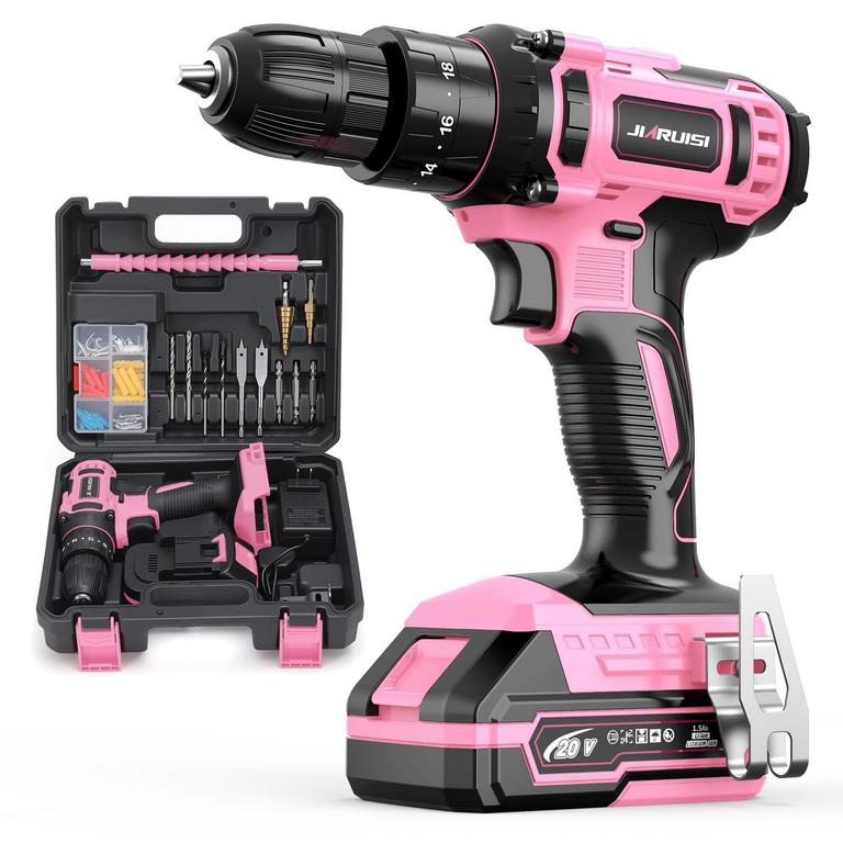 JIARUISI 20V DRILL SET PINK