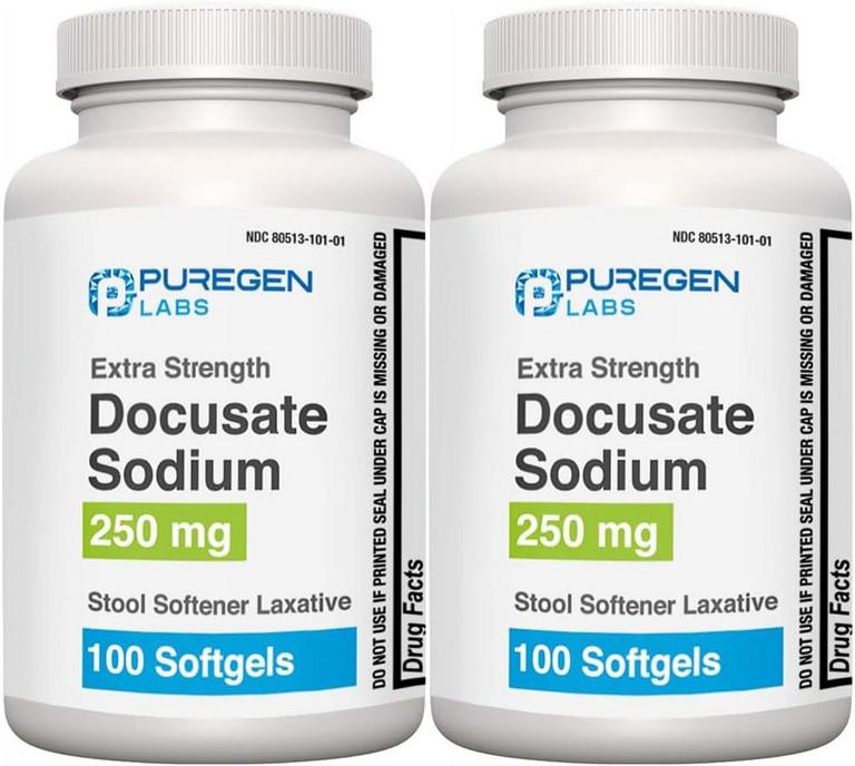 PUREGEN LABS STOOL SOFTENERS 100CT 2PK