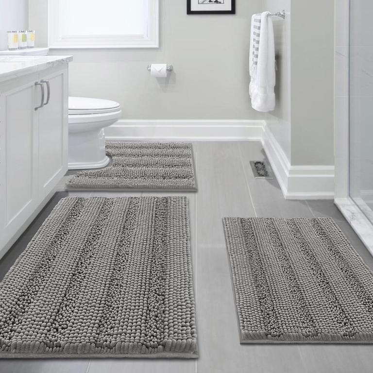 PRIMEBEAU BATH RUGS SET 3PC