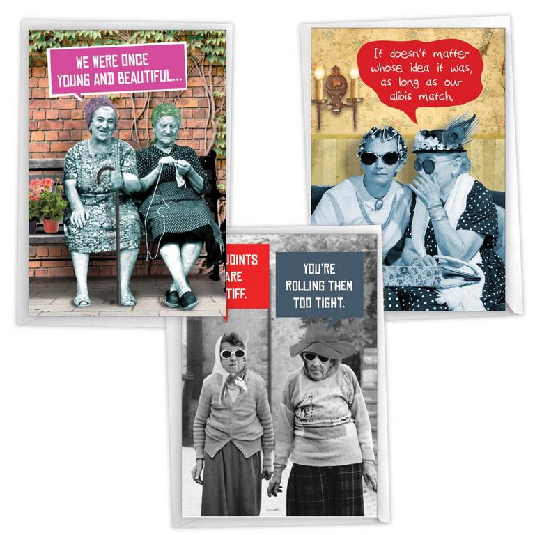 6PK FUNNY BIRTHDAY CARDS
