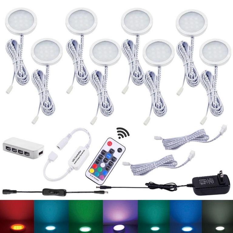 ANTOTEN RGB LED CABINET LIGHTS 8PK