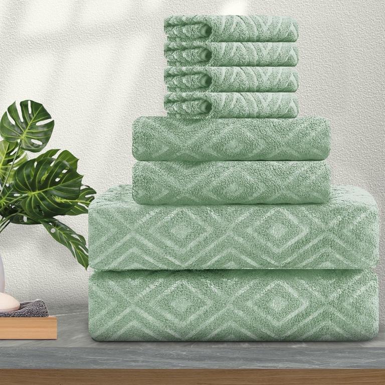 JESSY HOME BATH TOWELS 8PC