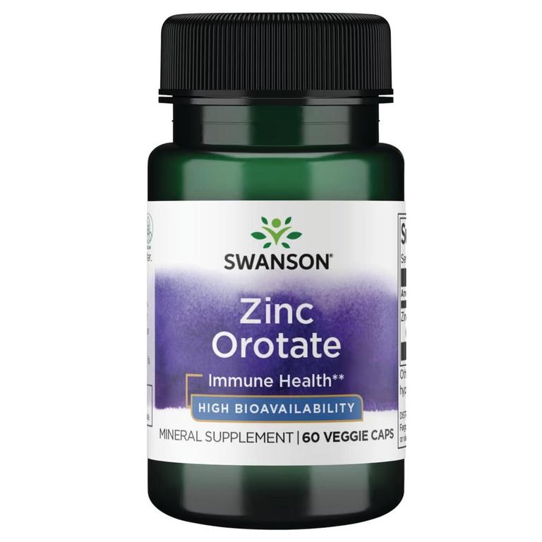 2 SWANSON ZINC OROTATE 60CT 10MG CAPSULES